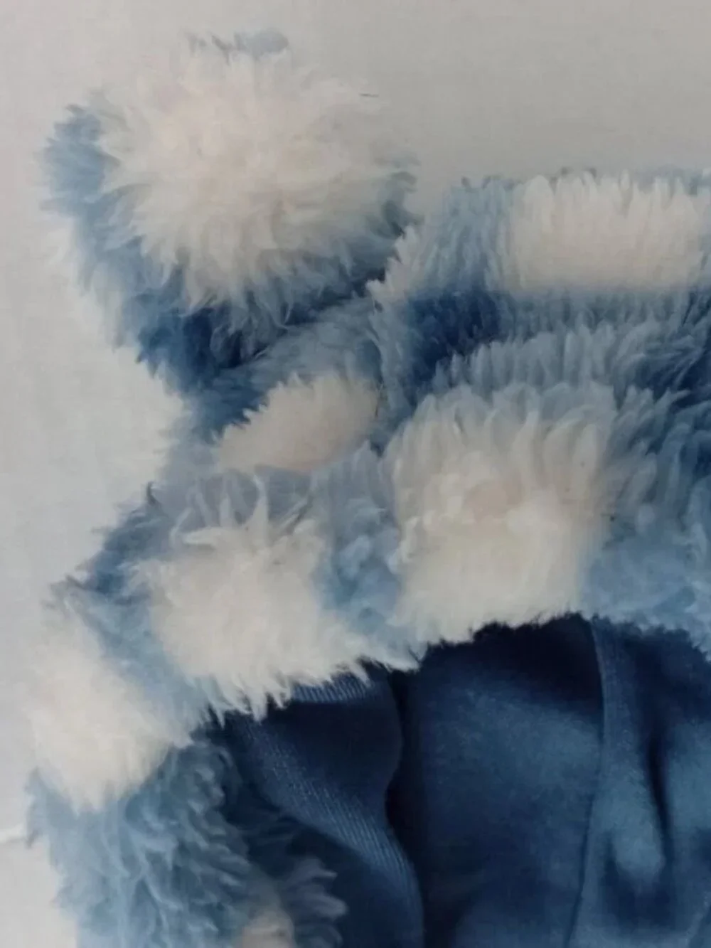 NWT‎ Carter's Baby Size 6m Fuzzy Blue Plaid Sherpa Jumpsuit